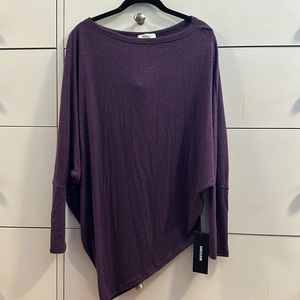 Purple asymmetric tunic